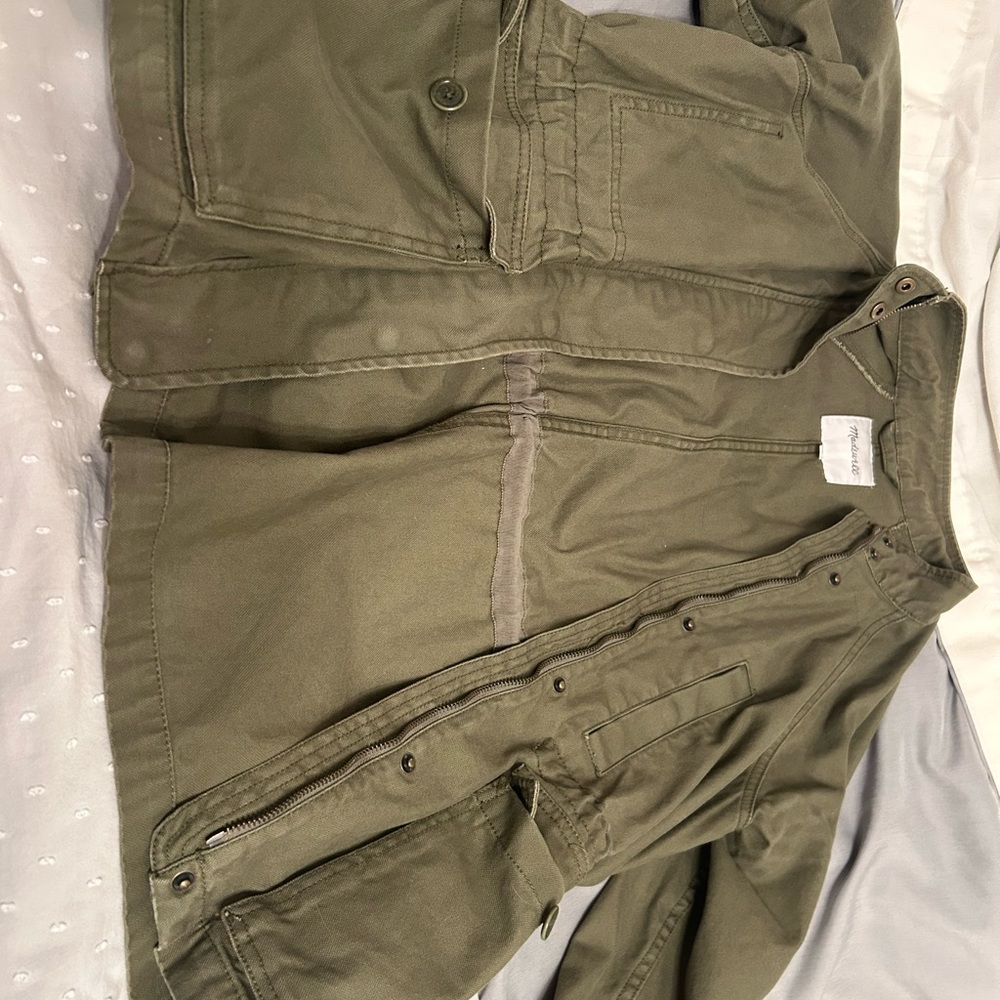 Madewell Utility Jacket in Olive Green
